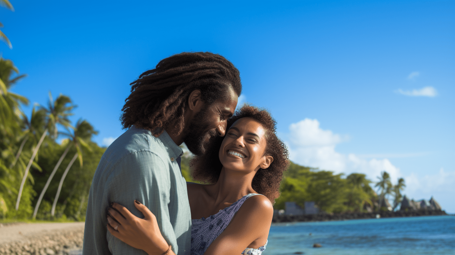 Happy Couple on Beach